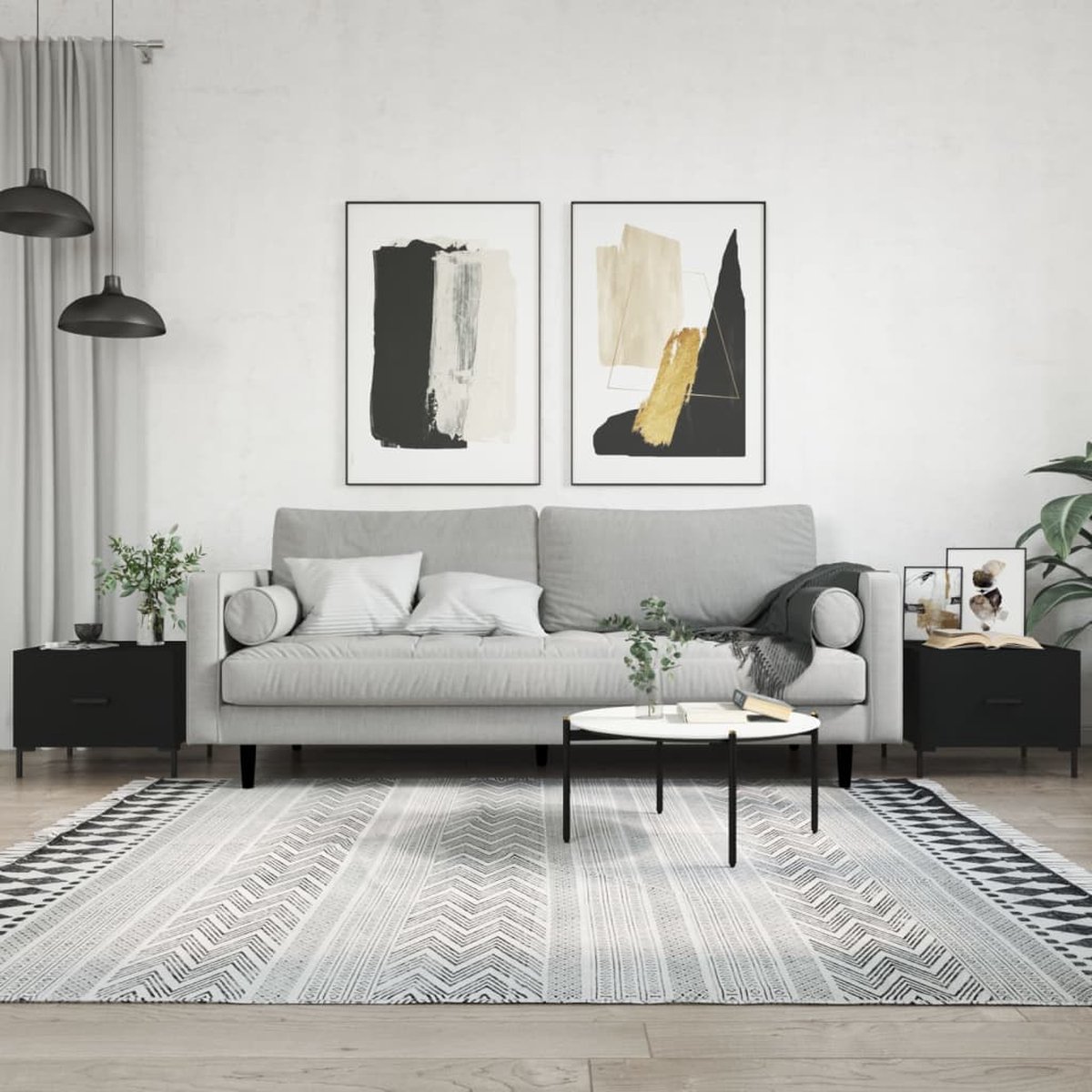 Vidaxl Couchtisch, Beton Grau, 50x50x40 cm