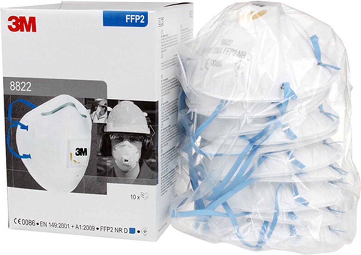 3M Maske 8822 FFP2 mit Ventil 10 Stück