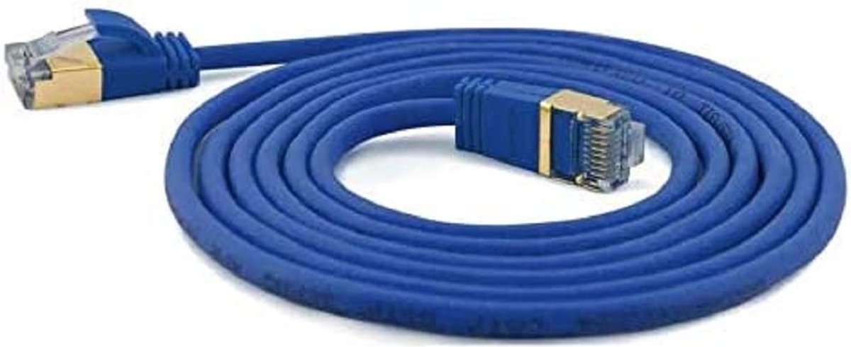 wantec wantecWire Patchkabel CAT7 extradünn SSTP blau 10m