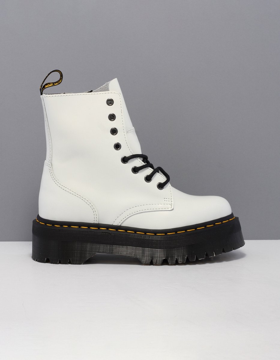 DR. Martens Jadon Glattleder Plateau-Stiefel Weiß Unisex Sneaker 15265100 39