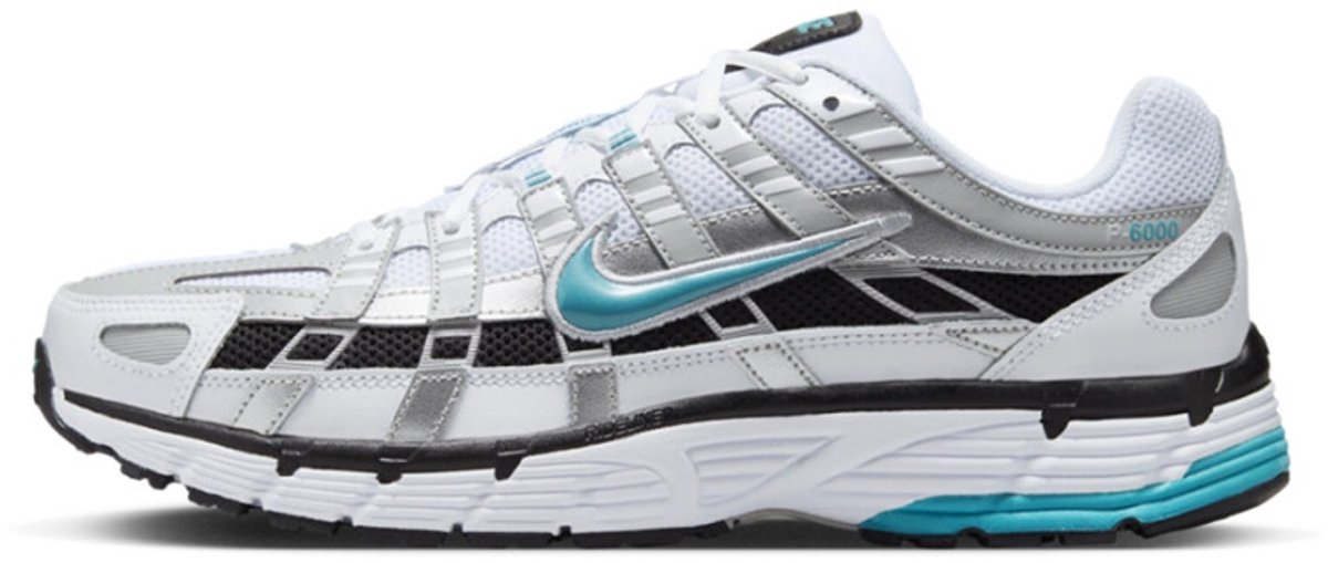 Nike P-6000 Dusty Cactus Herren Sneaker Weiß Metallic-Silber Schwarz CD6404-103 43