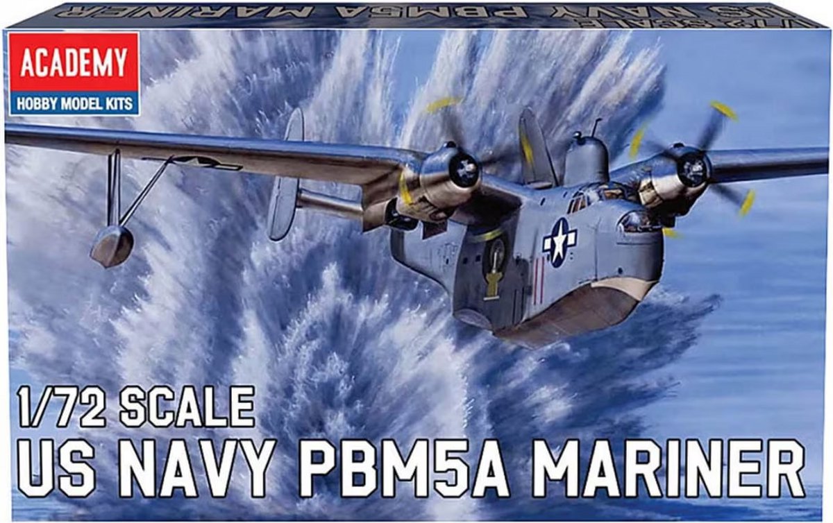 Academy 1/72 Maßstab Amerikanische PBM-5A Martin Mariner Plastikmodellbausatz 12586