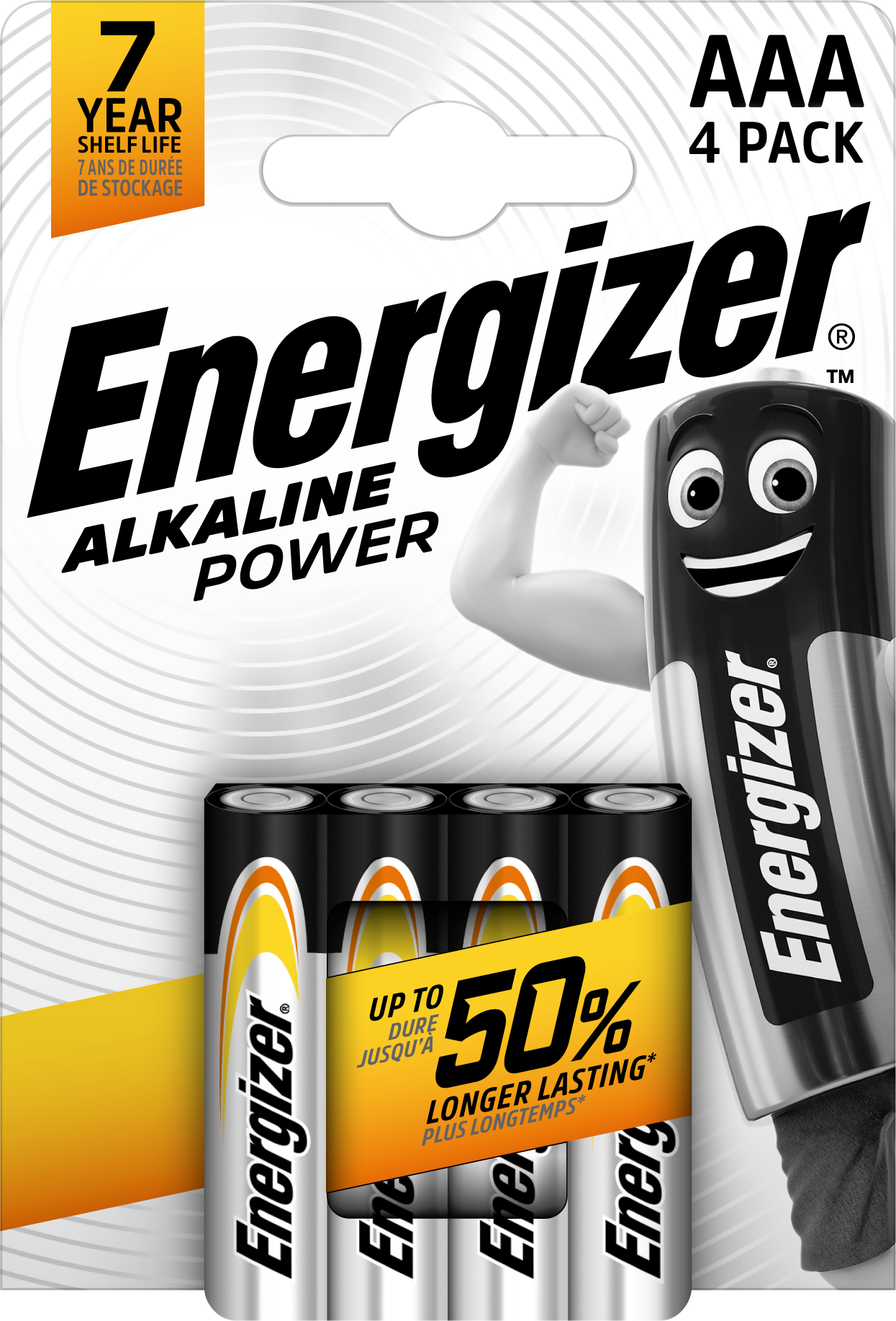 Energizer Batterie LR-03 Schwarz 4 Stück.