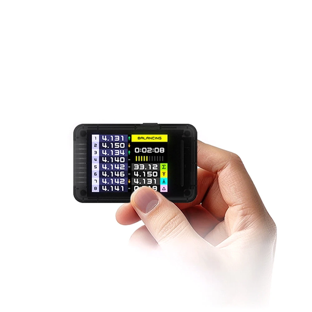ISDT BL8 Smart Battery Monitor mit Weitwinkel-Farbbildschirm,kompatibel mit Multi-Plattform-App-Steuerung,unterstützt 2S
