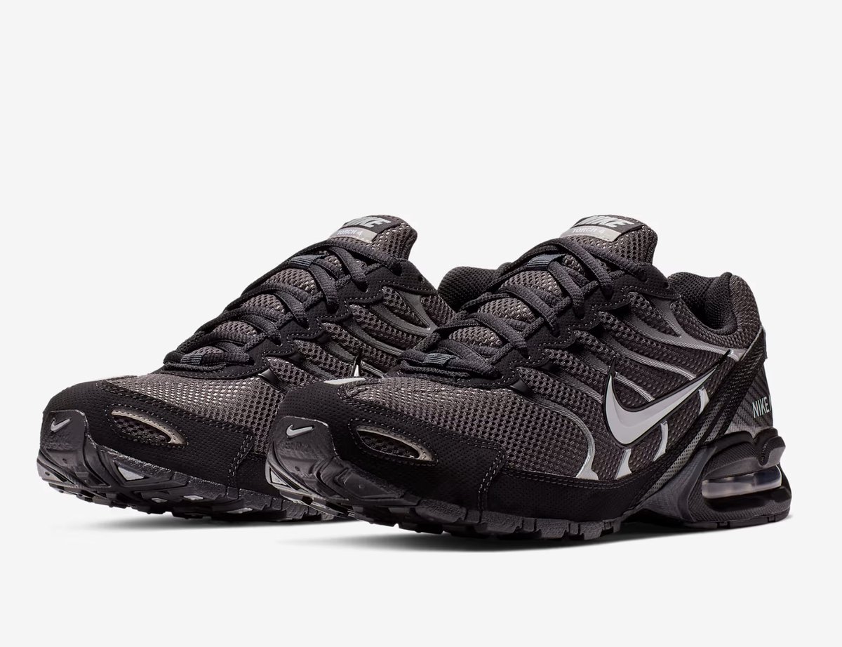 Nike Air Max Torch 4 Anthrazit Herren Sneaker Schwarz Metallic-Silber 343846-002 47.5