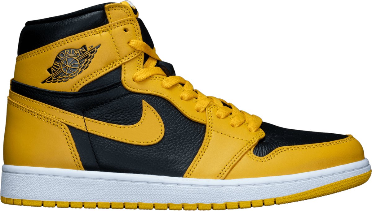 Air Jordan 1 Retro High OG Pollen Unisex-Sneaker Gelb Schwarz Weiß 555088-701 43