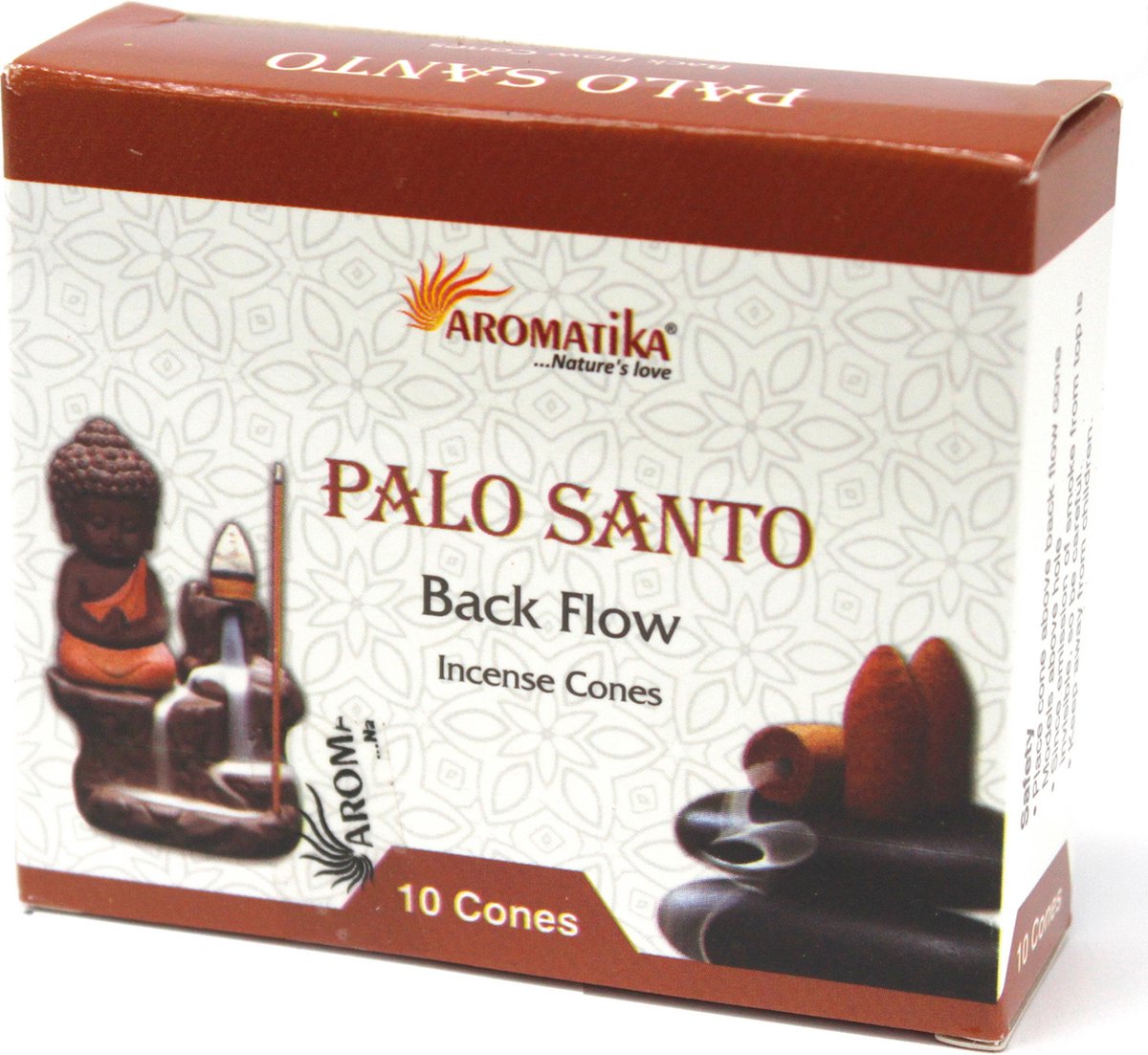 Palo Santo Rückfluss-Räucherkegel 10er Pack - Aromatica