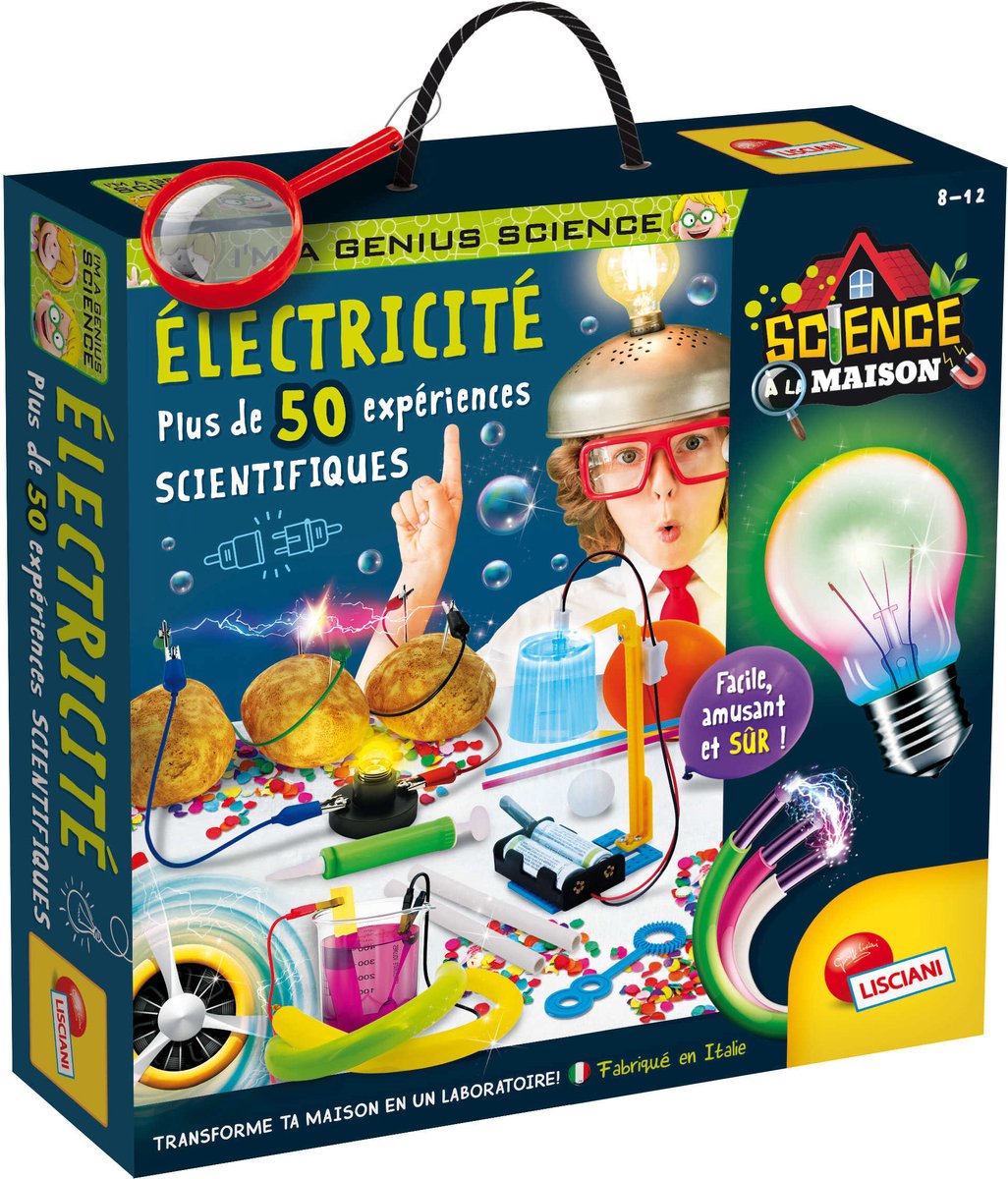 Génius Science - Wissenschaftsspiel - Elektrizität - 50 Experimente - LISCIANI