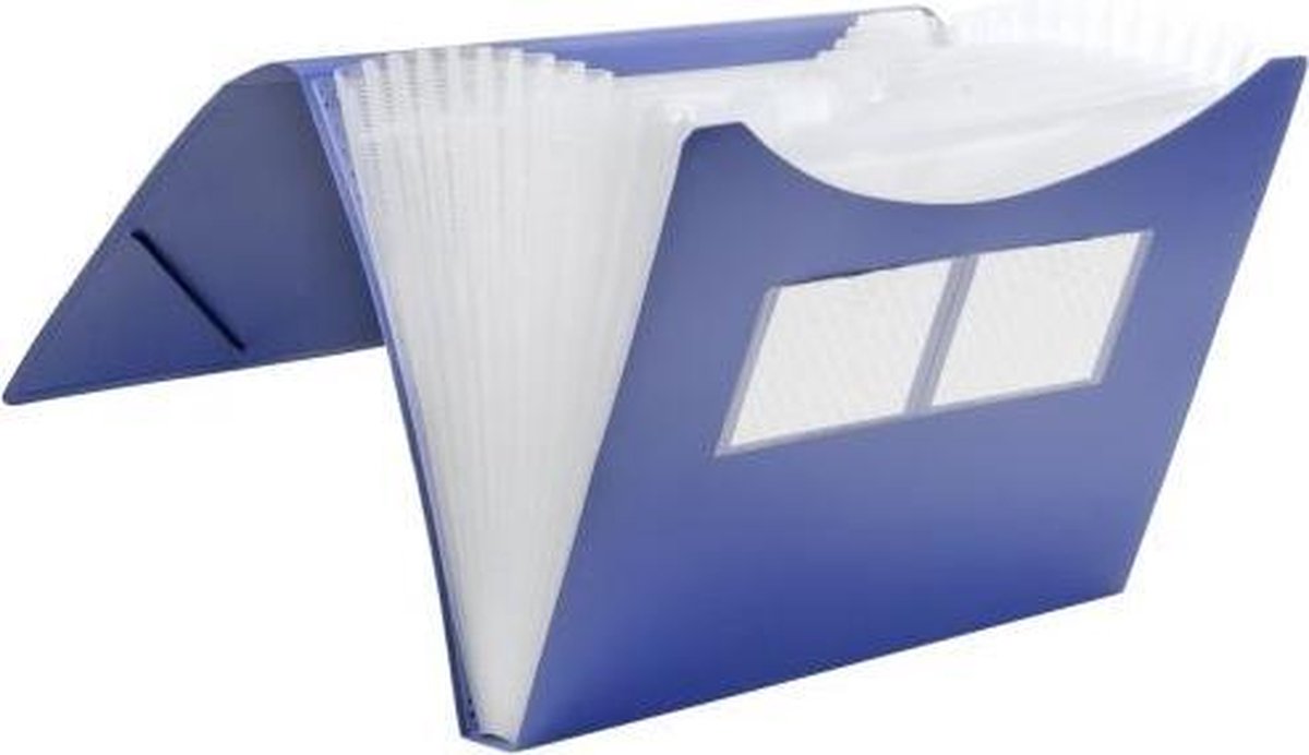 10 x Foldersys Fächer Gummizugmappe A4 PP 12 Fächer Gummizug vollfarbi