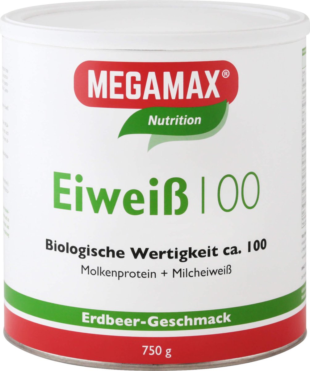 EIWEISS 100 Erdbeer Megamax Pulver 750 g Pulver