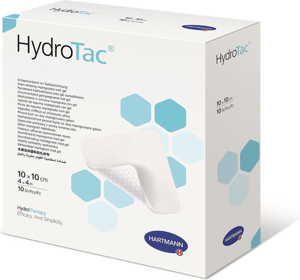 HYDROTAC comfort Schaumverband 12,5x12,5 cm steril 10 St Verband