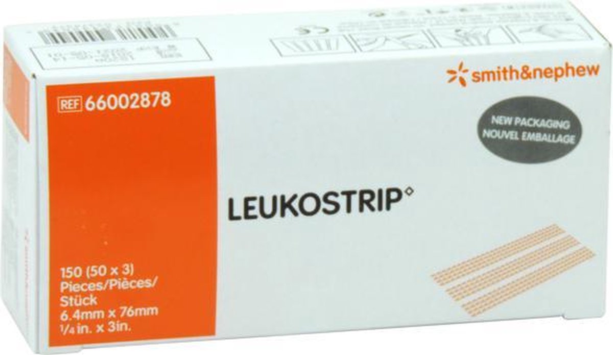 LEUKOSTRIP Wundnahtstreifen 6,4x76 mm Box 50X3 St Pflaster