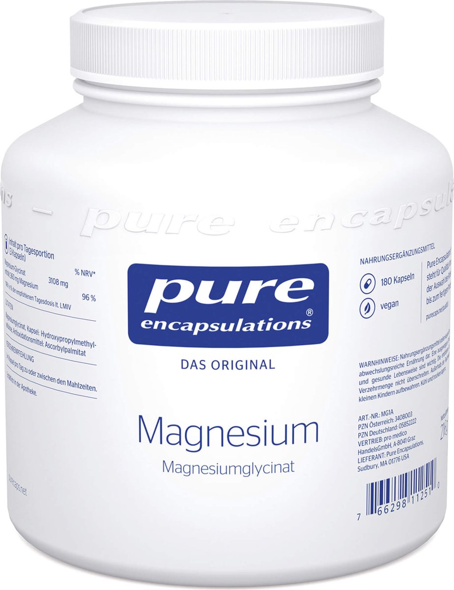 pure encapsulations Magnesium Magnesiumglycinat  180 St Kapseln