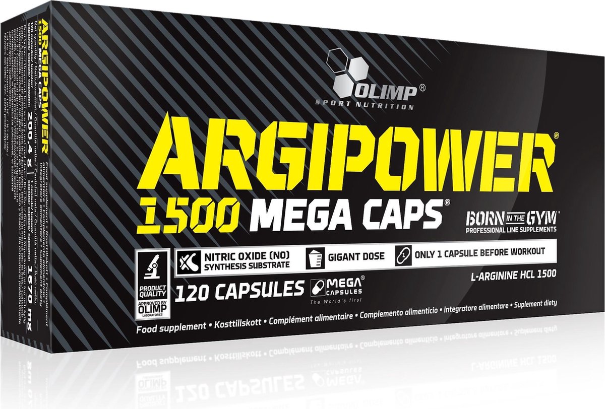Suplement Przedtreningowy Arginina Olimp Argi Power 1500 120kaps