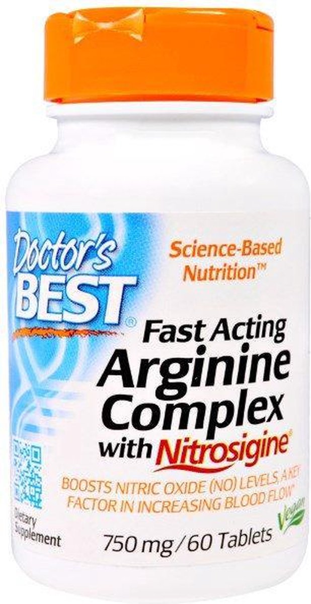 Suplement Przedtreningowy Doctor's Best Fast Acting Arginine 1500mg 60tab