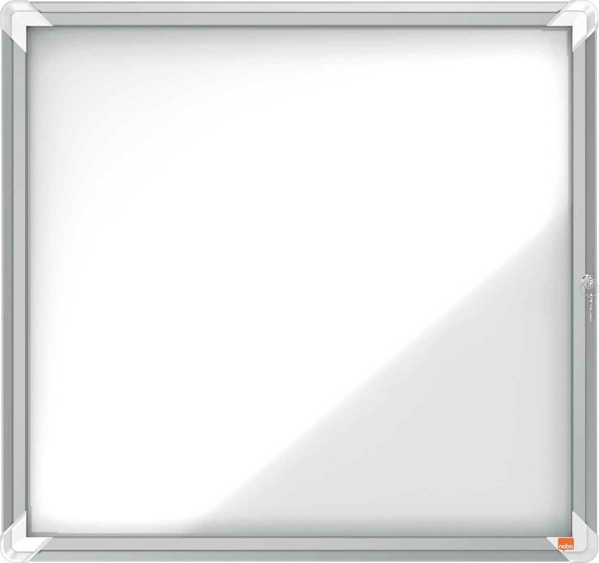 Nobo Schaukasten 69,2x75,2x3,7cm silber für den Innenbereich