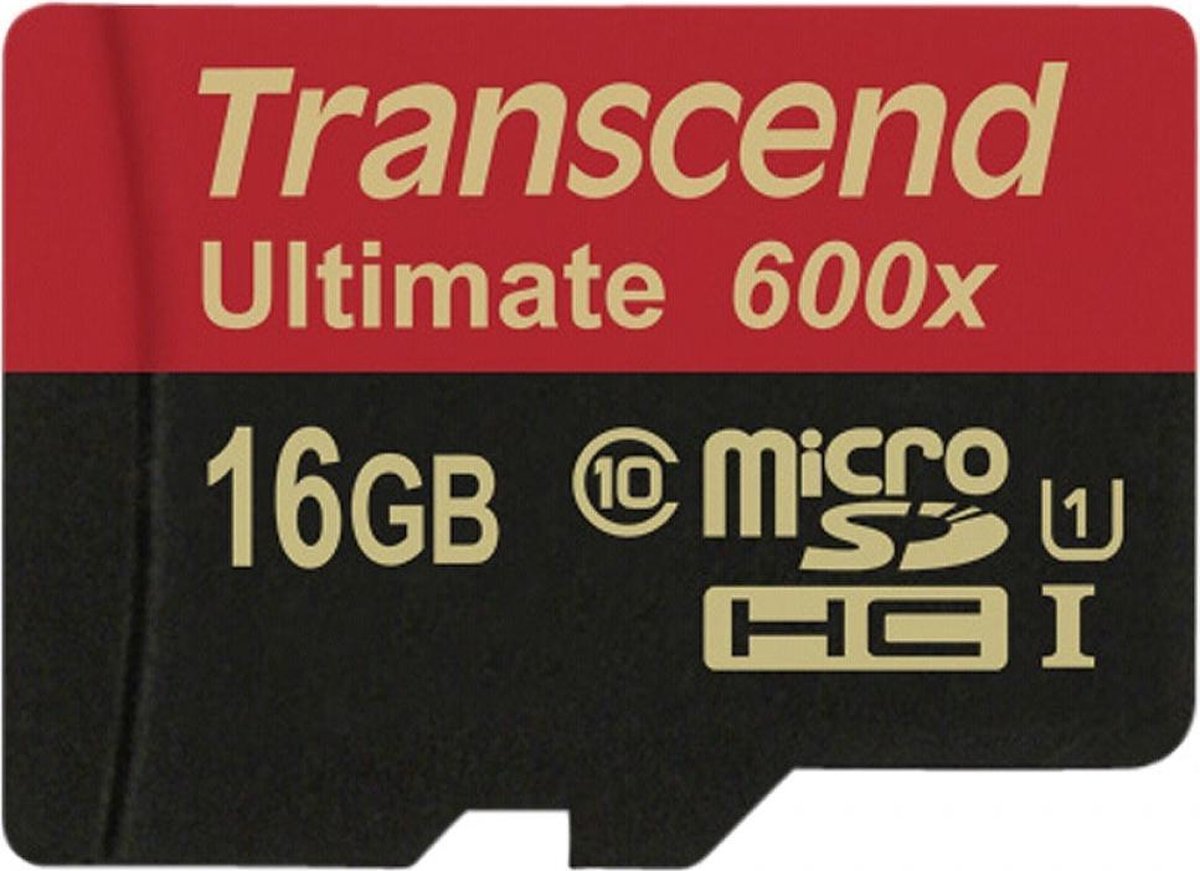 Transcend Transcend 16GB microSDHC Class 10 UHS-I + SD-Adapter
