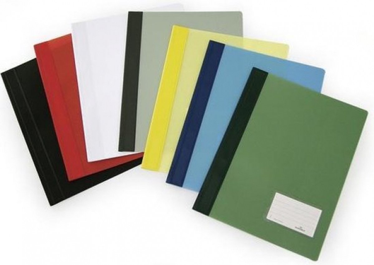 25 x Durable Schnellhefter Duralux A4+ Hartfolie blau