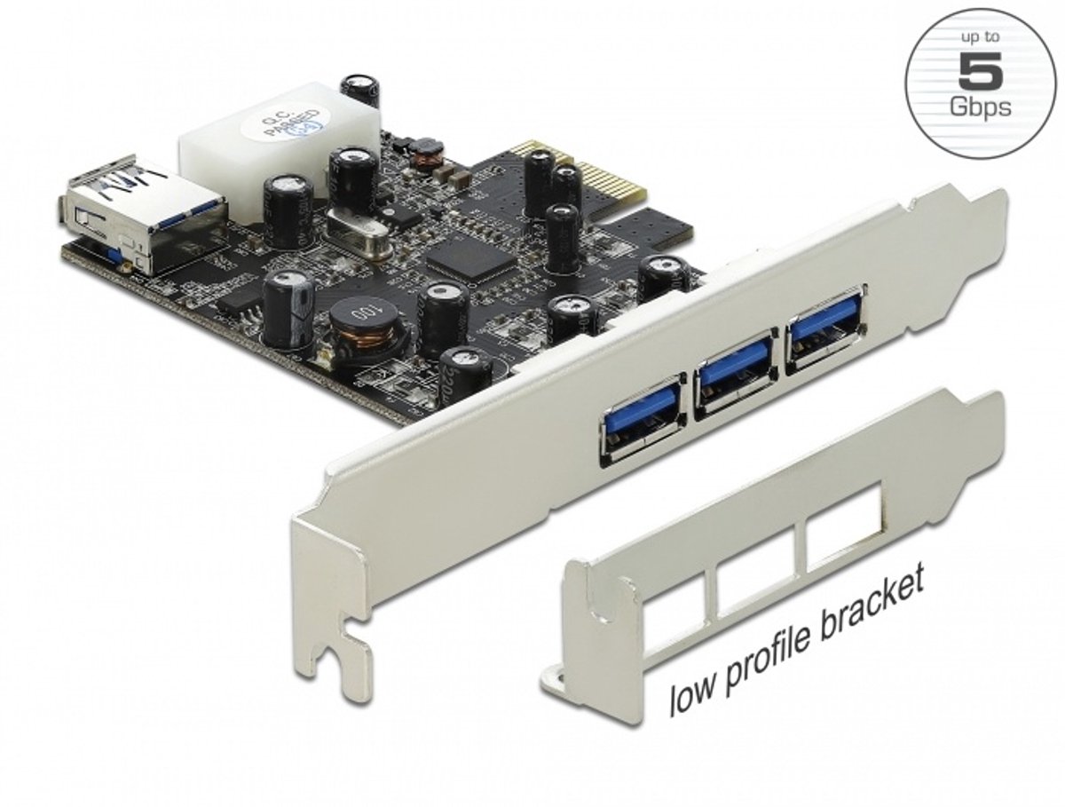 Delock Delock PCI Express Card > 3 x extern + 1 x intern USB 3.0