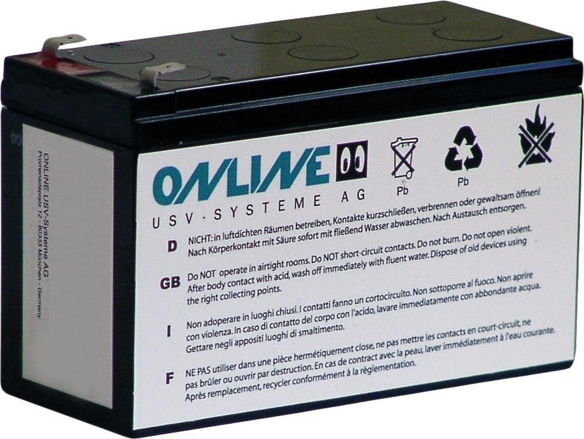 Online USV Online USV Ersatzbat. für Bat. Paket XANTO SR 1000 (schwarz