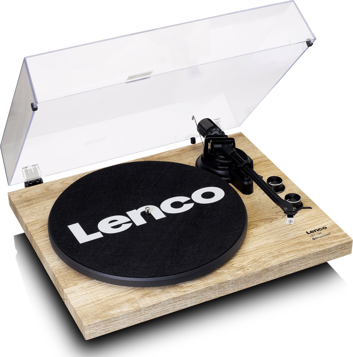 Lenco LENCO LBT-188 Bluetooth Plattenspieler mit USB, Kiefer
