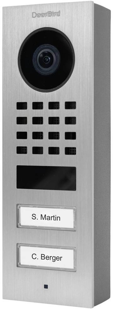 DoorBird DoorBird D1102V IP Vid. Türst. V2A Edels. 2 Ruftasten Aufputz