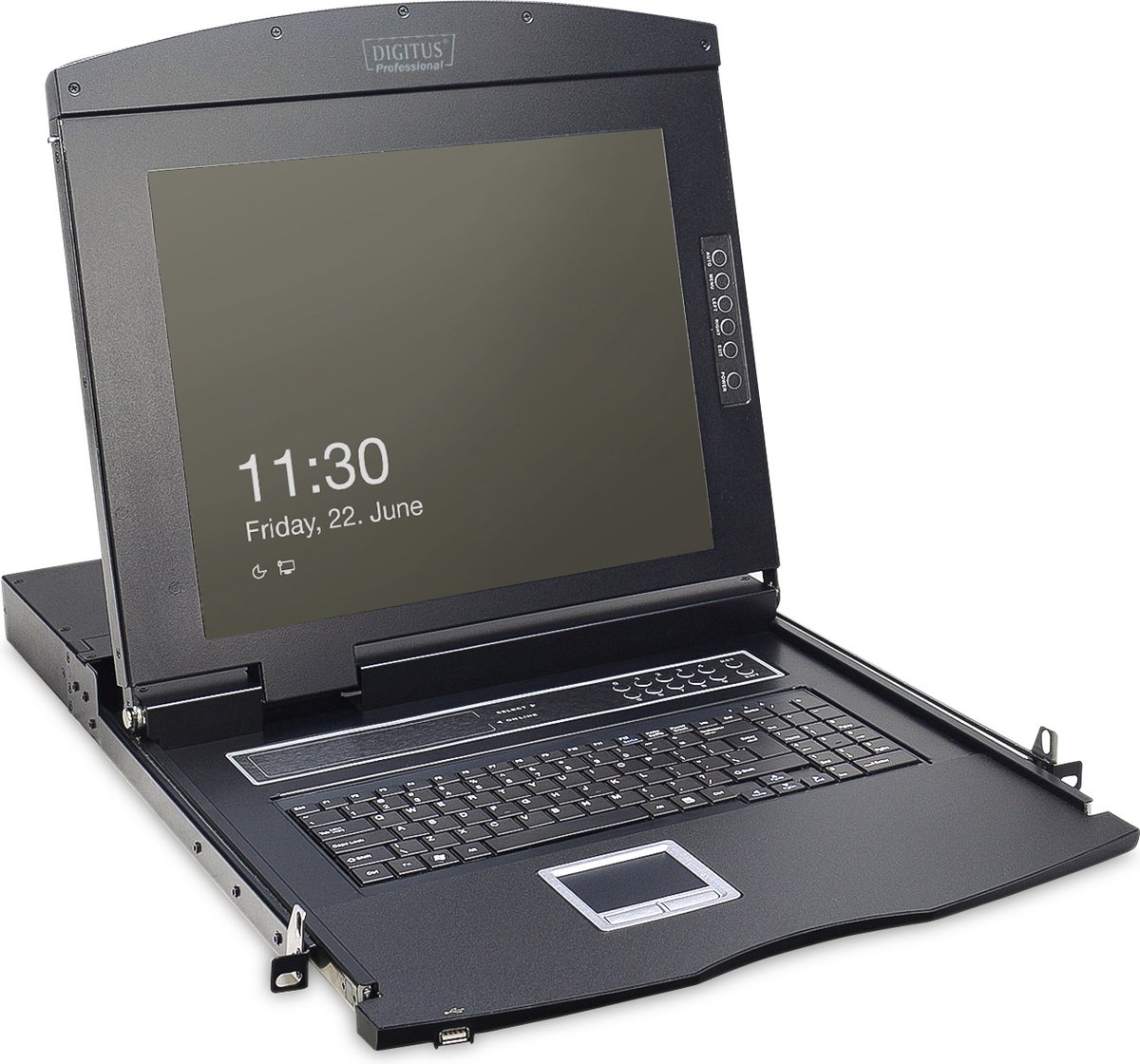 Assmann DIGITUS Prof.Mod.Konsole17- TFT 8 Port Cat.5 KVM TP dtsch.