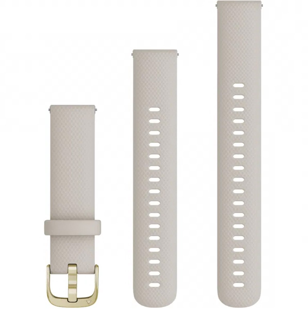 Garmin Garmin Ersatzarmband 18mm Silikon Beige/Hellgold 110-195 mm