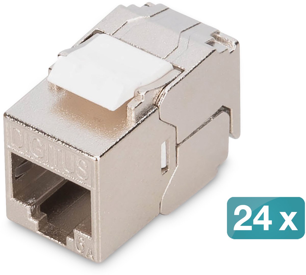 Assmann DIGITUS CAT 6A Kompakt-Keystone Modul werkzeugfrei 24 Stk