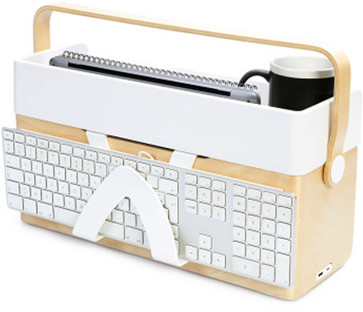 Alba Arbeitsbox DKBOX holz/weiß