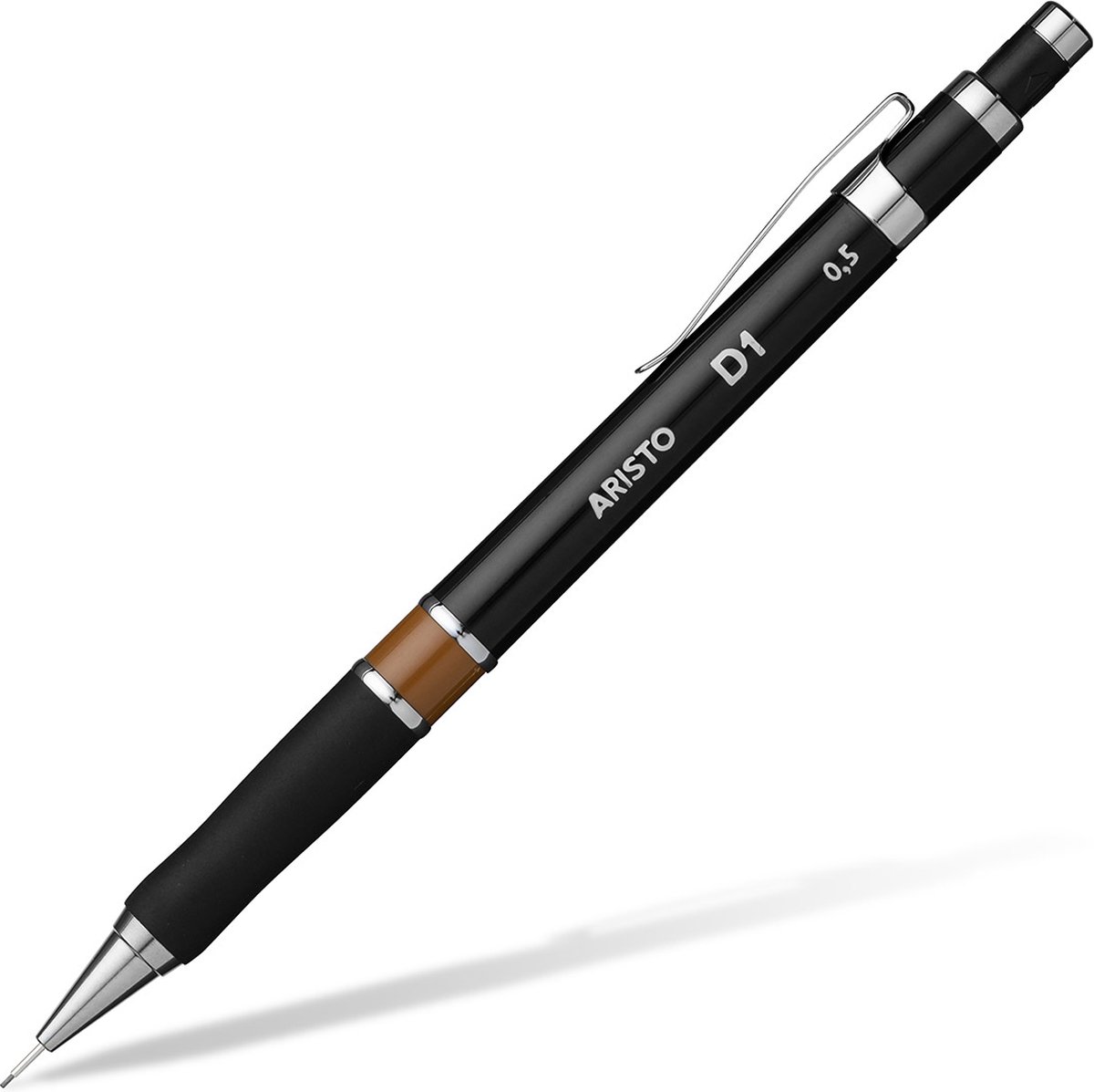 10 x Aristo Feinminenstift D1 0,5 HB schwarz