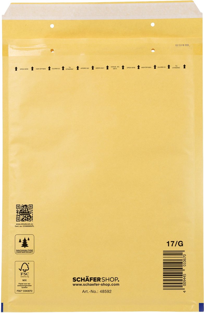 100 x aroFOL Luftpolstertaschen Nr. 7 - 230x340 mm braun 100 Stück.