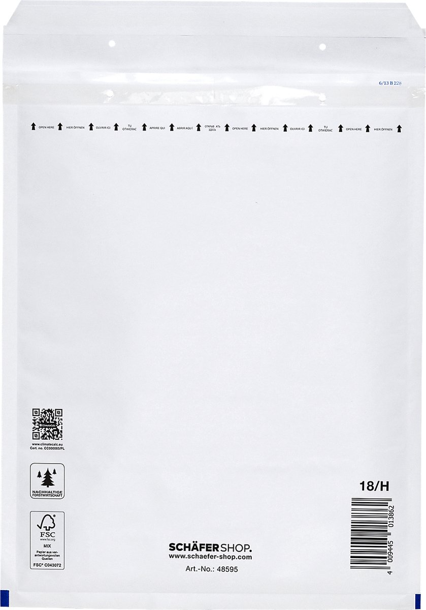 100 x aroFOL Luftpolstertaschen Nr. 8 270x360 mm weiß 100 Stück.
