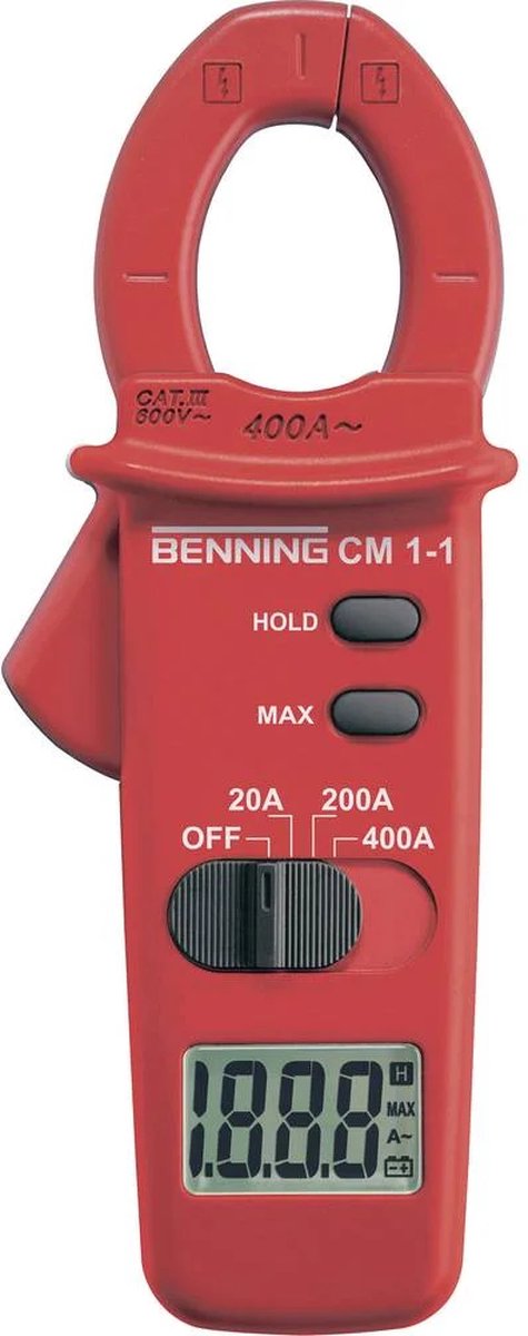 Benning Benning CM 1-2 Stromzange, Hand-Multimeter digital CAT III 600