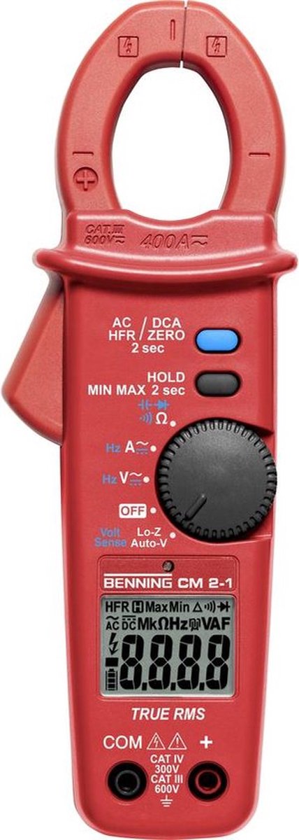 Benning Benning CM 2-1 Stromzange, Hand-Multimeter digital CAT IV 300