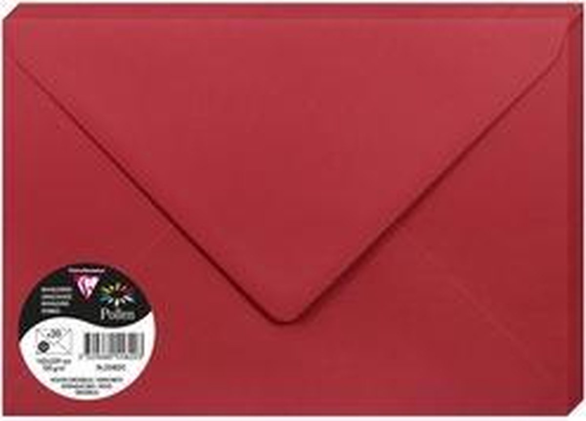Clairefontaine Briefumschlag Pollen C5 120g VE=200 Stück Haftklebung k