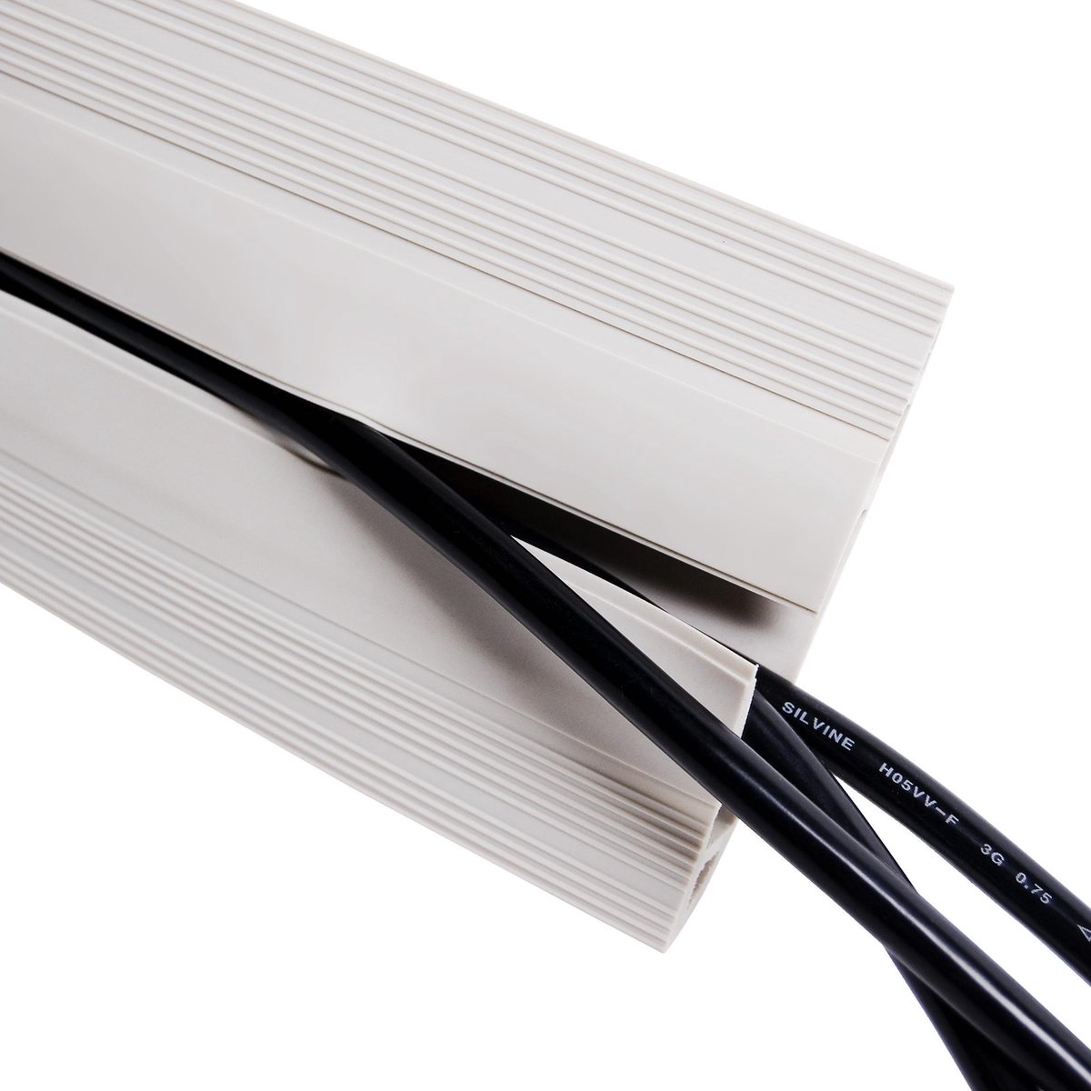 Dataflex Kabelbrücke 3m 300 Kunststoff 3 Kanäle grau