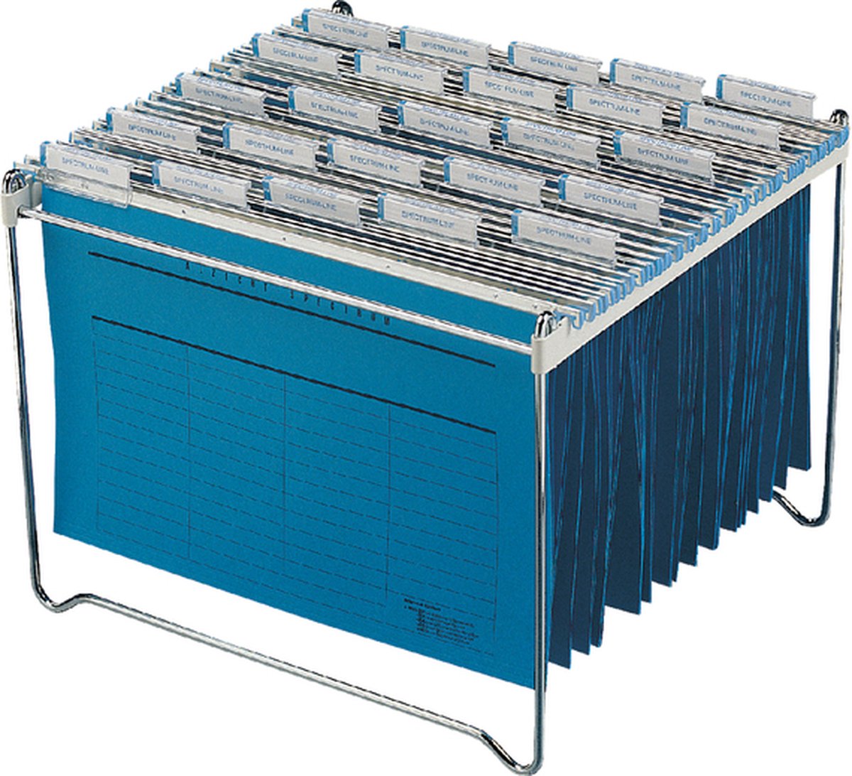 Durable Hängemappen-Rack Metall bis 40 Mappen metallic silber