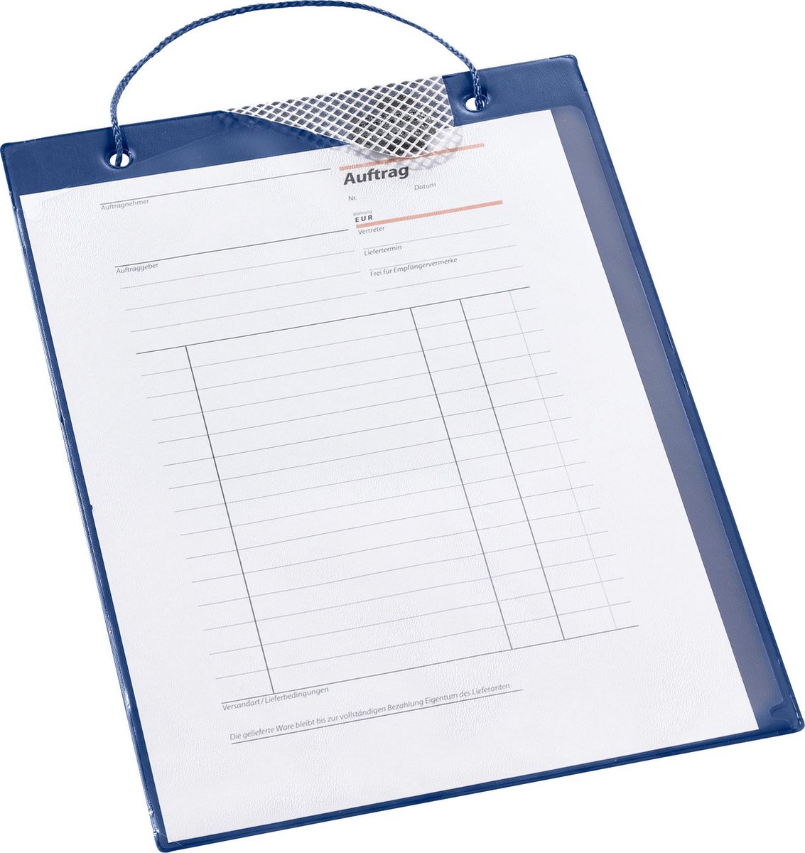 Eichner Auftragstasche Plus 9015-00262 A4 blau 10 Stück