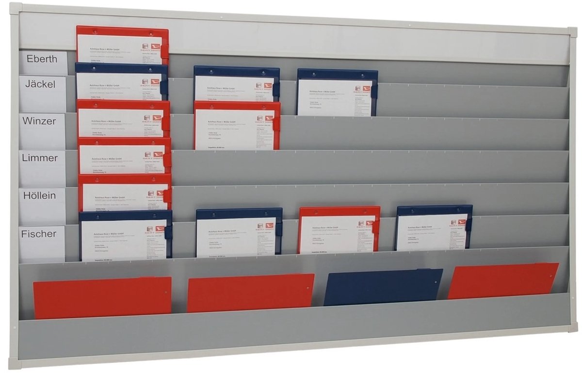 Eichner Werkstattplaner 9019-00114 1580x900mm 6 Schienen schwarz