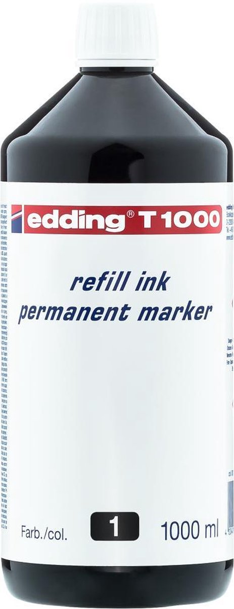 Edding Nachfülltinte edding T 1000 für edding Permanentmarker 1000ml s