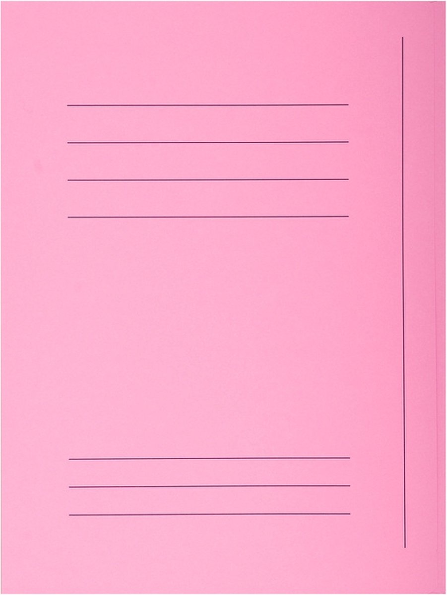 Exacompta Aktenmappe Jura A4 3 Klappen Karton VE=50 Stück rosa