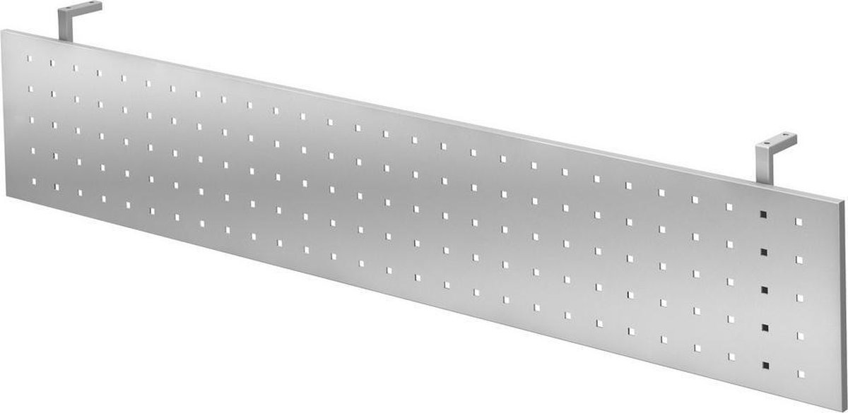 mcbuero.de Knieraumblende H=35cm 200cm Silber