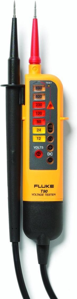 Fluke Fluke T90 Zweipoliger Spannungsprüfer CAT II 690 V, CAT III 600