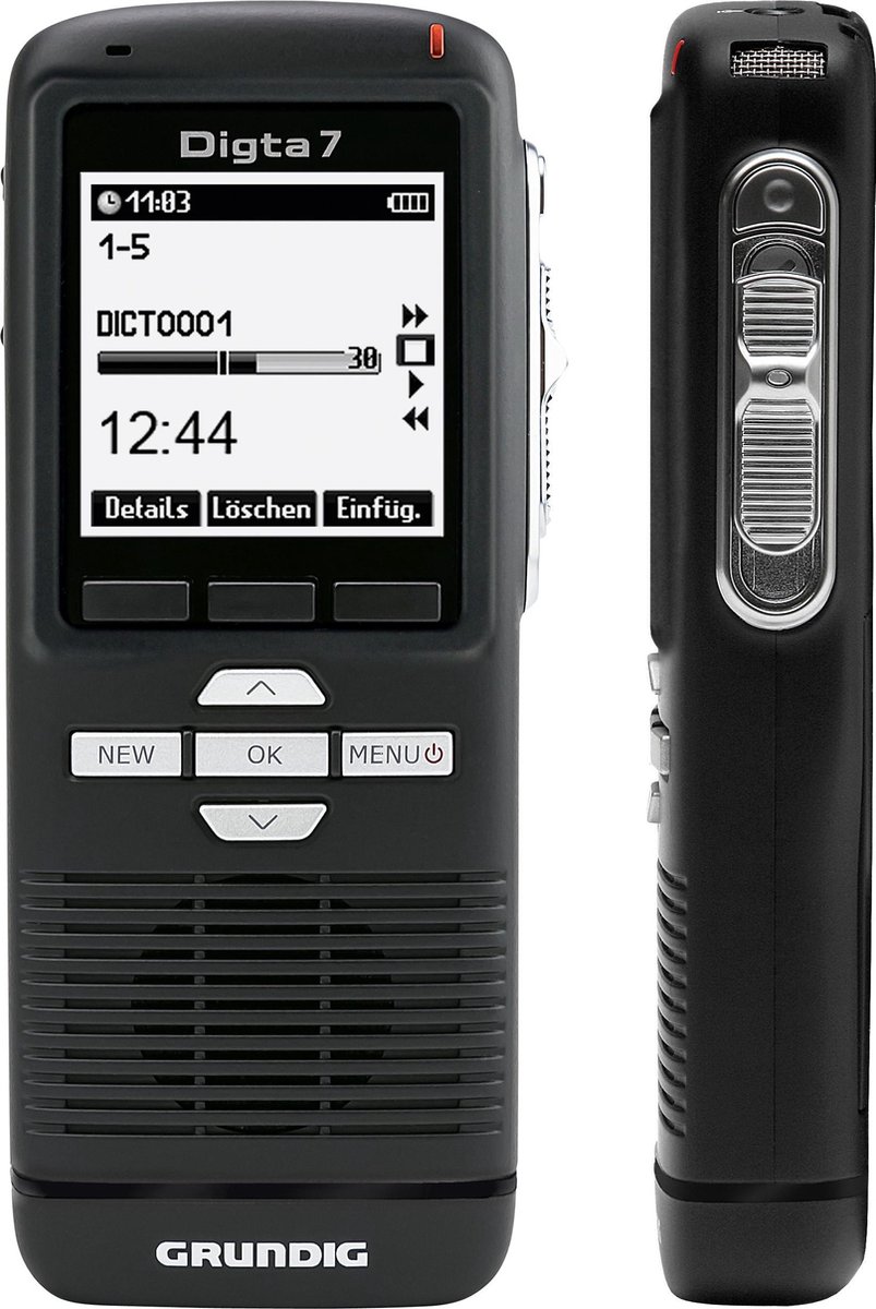 Grundig Handdiktiergerät Digta 7 PDM7020-12 Type 702 digital schwarz
