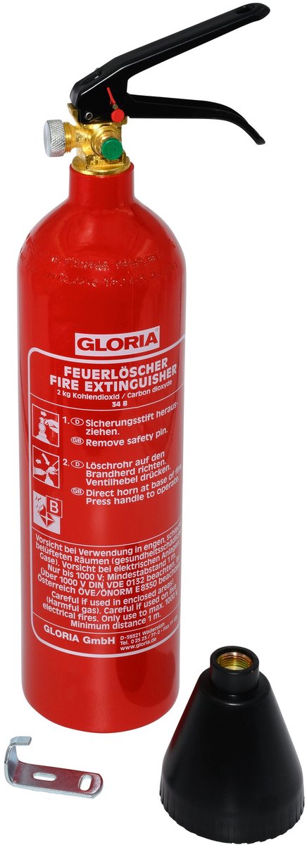 Gloria Handfeuerlöscher KS 2 SBS 1831.0000 Brandklasse 34 B