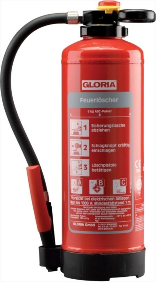 Gloria Handfeuerlöscher P 12 PRO 801291.1426 Brandklasse 55A / 233B