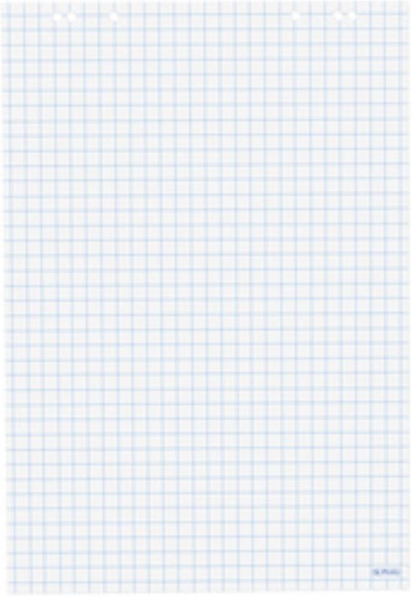 5 x Herlitz Flipchartblock 68x99 20 Blatt kariert