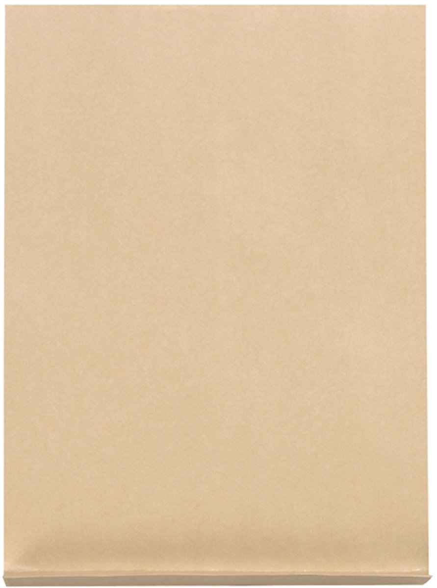 100 x Herlitz Faltentasche B4 Haftklebung braun 130g/qm 4cm Falte
