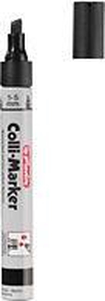 6 x Herlitz Permanentmarker 1-5mm schwarz VE=10 Stück